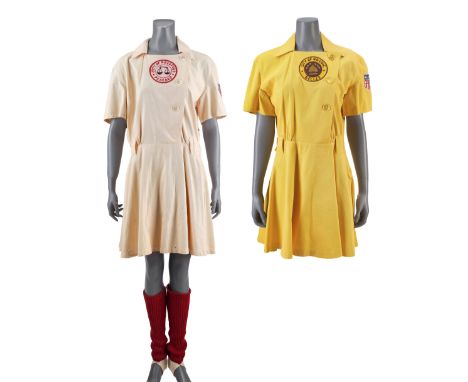 LEAGUE OF THEIR OWN, A (1992) - Marla Hooch's (Megan Cavanagh) Rockford Peaches Uniform Costume with Racine Belles Uniform Co
