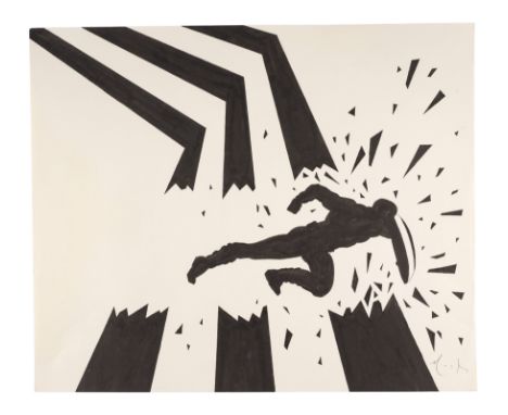 CAPTAIN AMERICA: THE WINTER SOLDIER (2014) - Hand-Drawn David Mack Captain America End Credit Artwork - Captain America artwo
