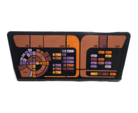 STAR TREK: VOYAGER (T.V. SERIES, 1995 - 2001) - Michael and Denise Okuda Collection: Engineering LCARS Panel - A navigation c