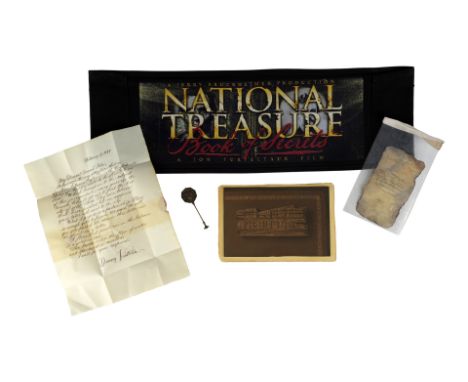 NATIONAL TREASURE: BOOK OF SECRETS (2007) - Set of Various Props and Chairback - Various props and a chairback from Jon Turte