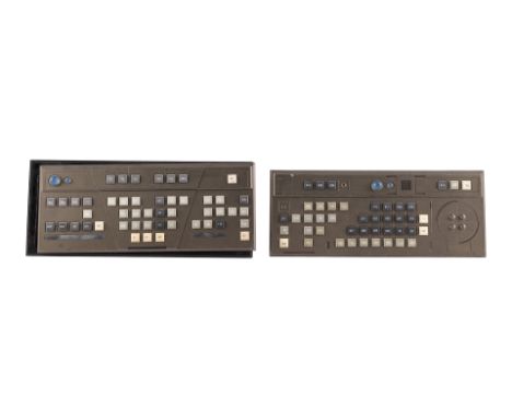 STAR TREK: ENTERPRISE (2001-2005) - Michael and Denise Okuda Collection: Set of Two Enterprise NX-01 Keyboard Control Panels 