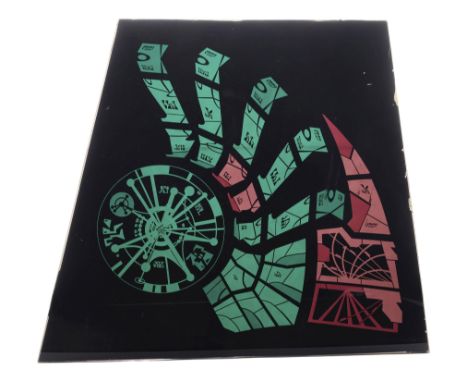 STAR TREK: DEEP SPACE NINE (1993-1999) - Michael and Denise Okuda Collection: Cardassian Console Side Panel - A Cardassian co