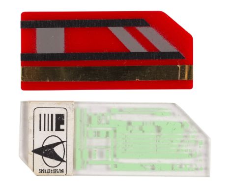 STAR TREK FRANCHISE (1966-PRESENT) - Michael and Denise Okuda Collection: Pair of Isolinear Chips - A pair of isolinear chips