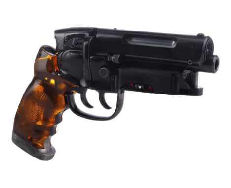 BLADE RUNNER (1982) - Light-Up Tomenosuke Harrison Ford Signature Edition Deckard Blaster Replica without Ford-Signed Plaque 