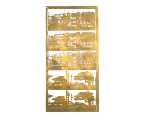 BLADE RUNNER (1982) - Production-Made Medium-Scale Hades Refinery Etched Brass Sheet - A medium-scale Hades refinery etched b