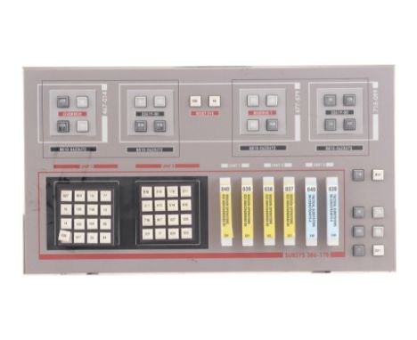 STAR TREK: ENTERPRISE (T.V. SERIES, 2001-2005) - Michael and Denise Okuda Collection: Control Panel with Embedded Data Module