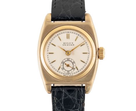 A GENTLEMAN'S SIZE 9CT SOLID GOLD ROLEX OYSTER VICEROY WRIST WATCHCIRCA 1940Movement: 18J, manual wind, signed Rolex Observat