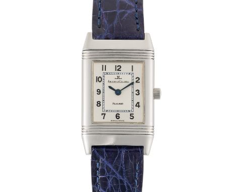 A LADIES STAINLESS STEEL JAEGER LECOULTRE REVERSO WRIST WATCHCIRCA 1990s, REF. 260.8.08 WITH JAEGER-LECOULTRE BOXMovement: Qu