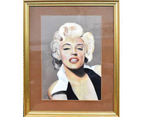 W B BLAKE (20th Century); pastel portrait of Marilyn Monroe, signed lower left W B Blake and dated 29/06/1993, 40 x 28cm, fra