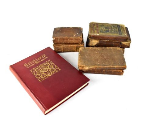 A group of mainly antiquarian books to include 'Julius Caesar Commentariorum', a Latin religious book 'Colloquiorum Defiderii