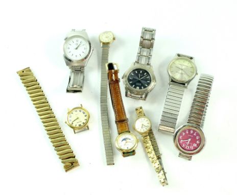 A small quantity of wristwatches to include a ladies' Rotary example.