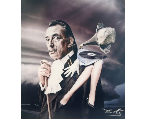 Tan Tolga Demirci (Turkish, b.1974). Surrealist portrait of Salvador Dali. Limited edition photographic print, digital collag