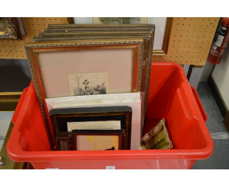 Cecil Johns, Peter Pan, London, pencil signed etching and various other engravings and prints etc.