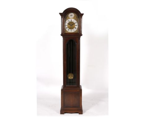 An oak longcase clock with Westminster, Whittington and St Michael chimes, 196cm high