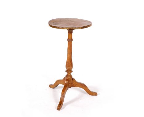 A 19th Century ash tripod occasional table 40cm across