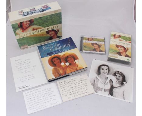 A first edition of Jane Austen's 'Sense & Sensibility The Screenplay & Diaries' by Emma Thompson, together with a CD and a vi