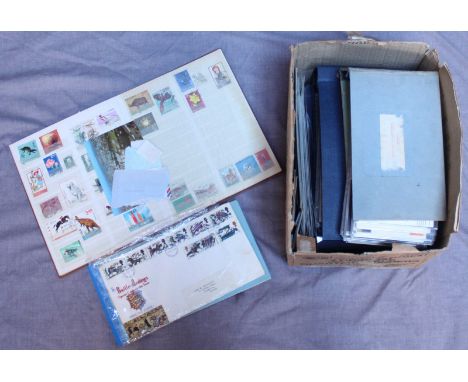 Approximately 220 First Day Covers, RAF, Man on The Moon etc, catalogue of Flight Covers and a stamp album containing various
