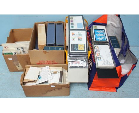 An extensive collection of approximately 1,450 First day covers and presentation packs, predominantly in albums and some loos