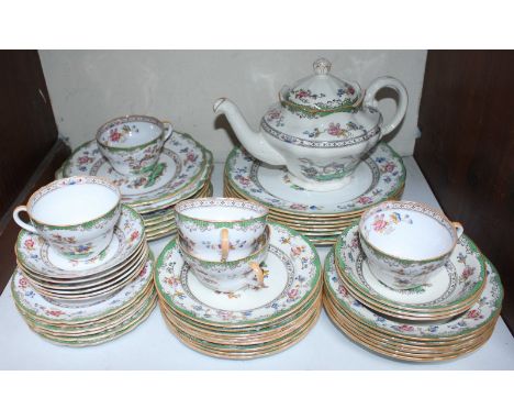 SECTION 4.  A Copeland Spode 'Eden' pattern part dinner service, comprising approximately 51 pieces including teapot