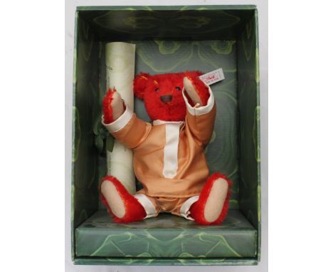 An original Exclusive Teddy Bears Of Witney 'Baby Alfonso' Steiff teddy bear. In original box, unremoved and still fastened t