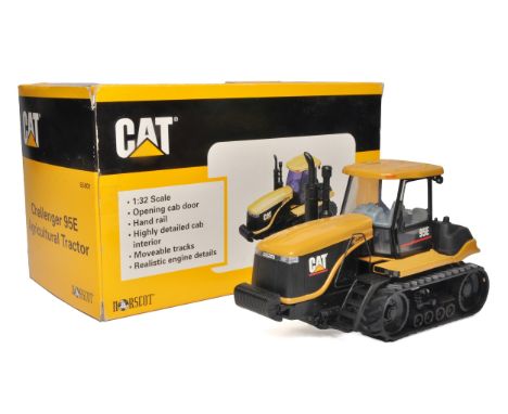 Norscot 1/32 farm model issue comprising CAT Challenger 95E Tractor. Model has had three-point hitch added (will not fit in t
