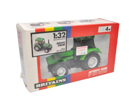 Britains 1/32 farm issue comprising Deutz DX6 Tractor (9524), looks to be without fault with original inner packaging and box