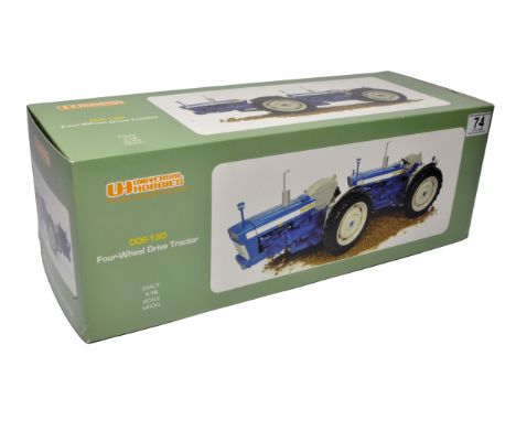 Universal Hobbies 1/16 farm model issue comprising Doe 130 4WD Tractor. Looks to be without obvious signs of fault in origina