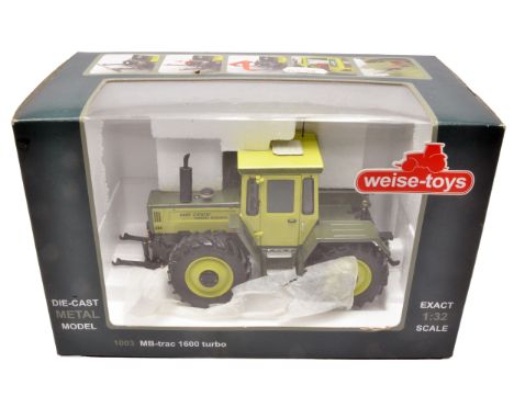 Weise-toys 1/32 farm model issue comprising MB-trac 1600 Turbo Tractor. Excellent and secure in original packaging and box.