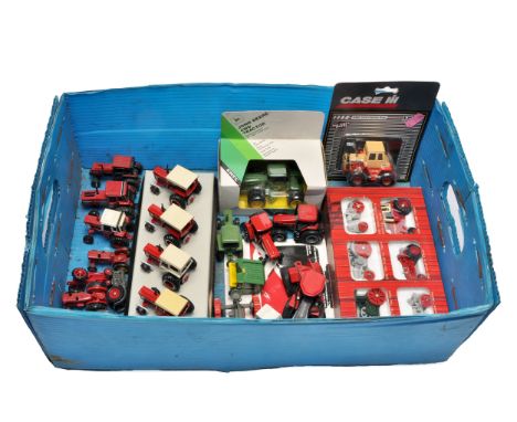 A selection of mostly Ertl 1/64 tractor and implement issues. Some boxed, as shown.