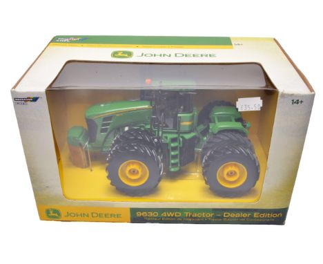 Britains farm issue 15926 comprising 1/32 John Deere 9630 4WD Tractor - Dealer Edition. Appears to be without fault, secure i