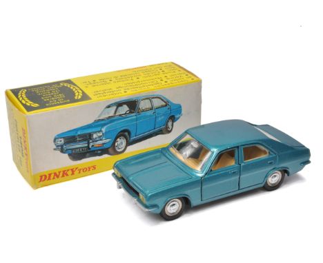 French Dinky No. 1409 Chrysler 180. Blue with light tan interior. Displays excellent with little sign of wear. In excellent b