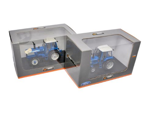 Universal Hobbies Farm Model Duo comprising Ford TW35 Q Cab Tractor plus Ford 6610 2WD. Both excellent and secure in boxes. 