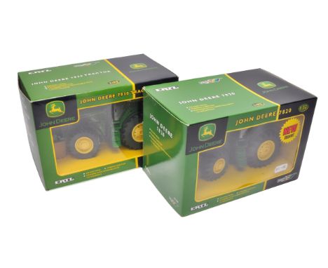 Britains 1/32 farms model issues comprising John Deere 7930 Tractor (42266) plus John Deere 7820 (42140), excellent and secur
