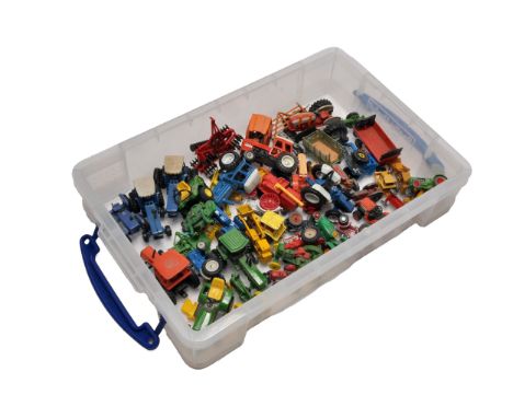 A quantity of smaller scale tractor issues from Ertl, Wiking, Siku and other makers. Scales range 1/64 through to 1/87, mostl