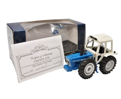 DBP Model Tractors 1/32 handbuilt farm model issue comprising County 1174 Tractor (without windows). Built in 2003. Limited E