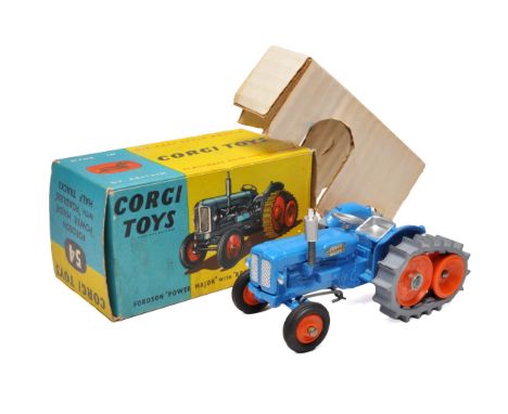 Corgi No. 54 Fordson Power Major Roadless Half Track Tractor. Displays generally excellent, little sign of wear. In excellent