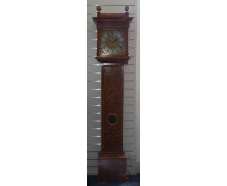 A walnut and marquetry 8-day Longcase Clock, by Thomas Pare, London, early 18th century, the 11-inch brass dial signed Thomas