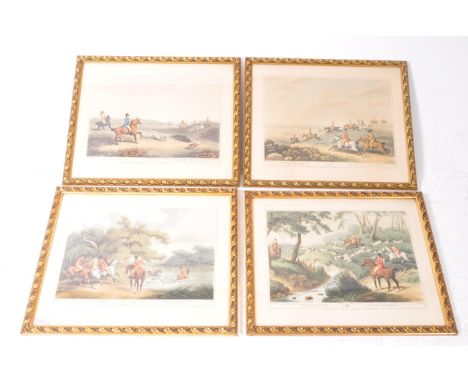 Four early 19th century hunting prints, after Samuel Howitt (1757-1822), printed by J. Godby &amp; H. Merke. Comprised of 'St