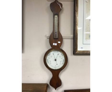 A 19th century rosewood barometer 