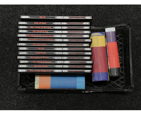 A basket of three volumes : Harry Potter with dust jackets (first edition) and thirteen volumes : Time Life The Third Reich 