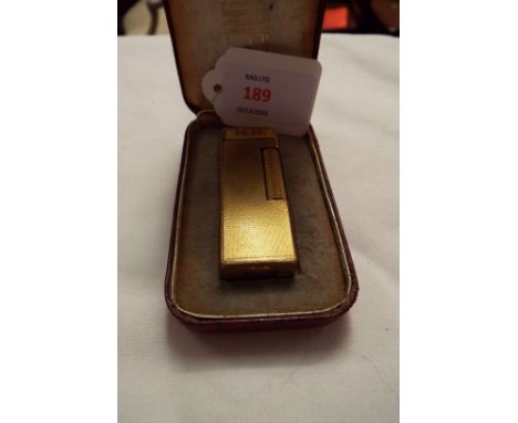 A Dunhill lighter boxed