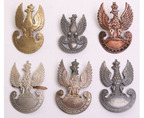 Selection of Polish Army Cap Badges, consisting of Middle East made cast brass example with screw back fitting on the reverse