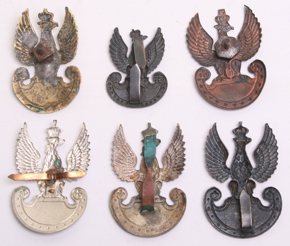 Selection of Polish Army Cap Badges, consisting of Middle East made ...