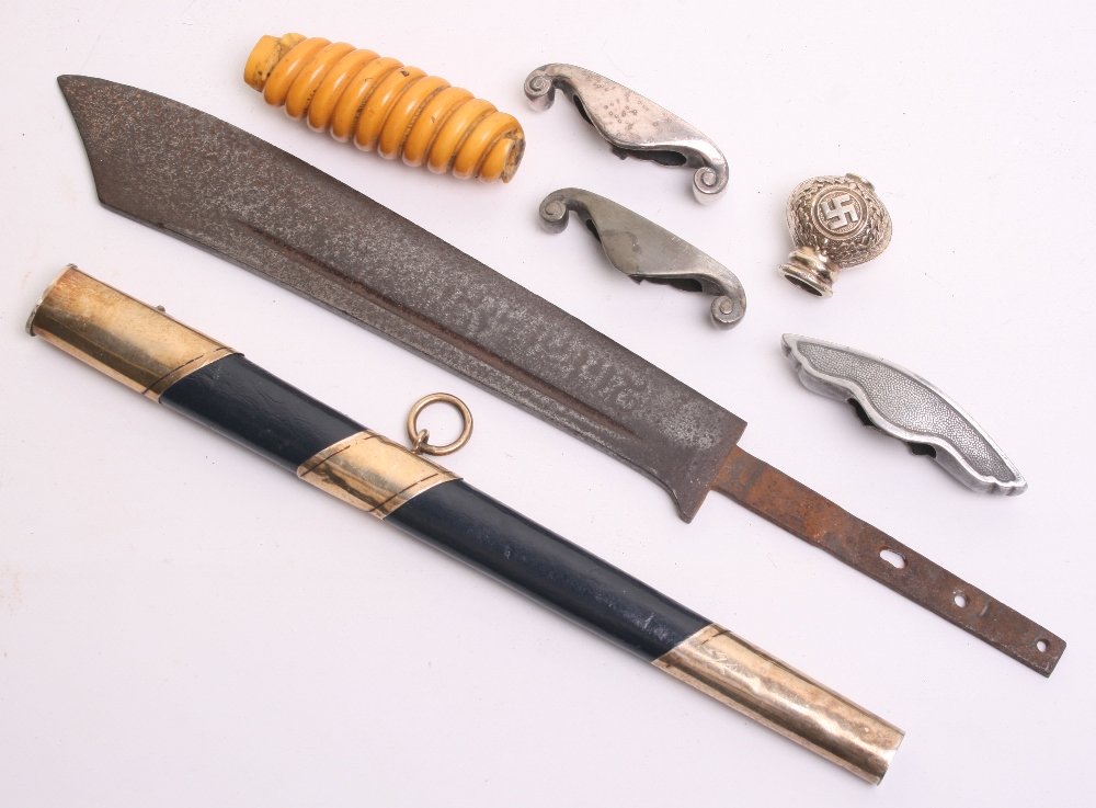 Selection of German Dagger Parts, consisting of a RAD hewer blade