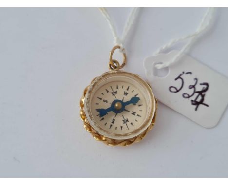 A compass charm 9ct – 2.5 gms 