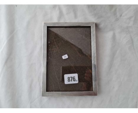 A photo frame with engine turned decoration – 7” high – Birmingham 1922