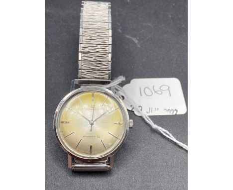 A good gents MOVADO kingmatic initial S watch with seconds sweep  W/O ( sub C )