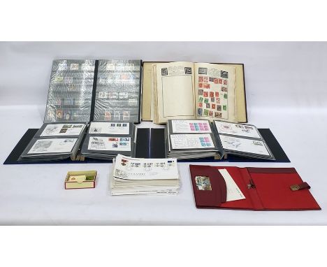 Assorted stamp albums to include First Day Covers, etc