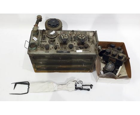 Philco Corp  WWII wireless set No.19 MK II radio transmitter set, original instructions and ancillary items, and a toasting f