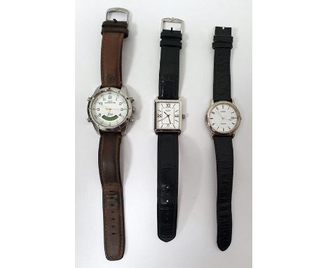 Gent's Rotary wristwatch with black leather strap, a gent's Timex Expedition wristwatch and a Citizen wristwatch (3) 